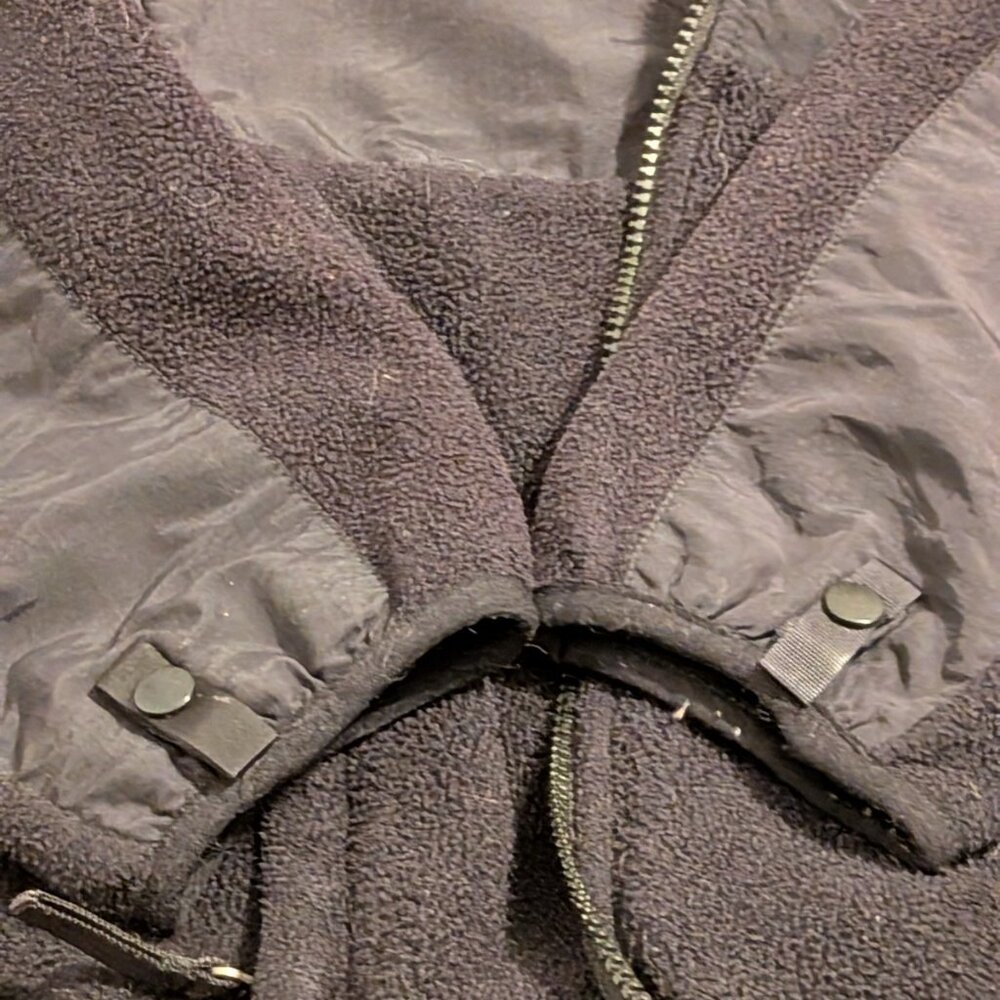 The North Face Black Denali Polartec Fleece Jacket Full Zip Youth Girls Size XL - Picture 12 of 13